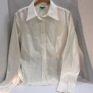 United Colors Of Benetton Cream Shirt